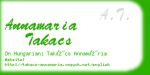 annamaria takacs business card